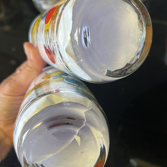 2 1982 Vintage Smurf Glasses Papa Smurf & Smurfette - Picture 6 of 7